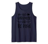 Have Courage and Be Kind Inspirational Bible Verse Christian Tank Top