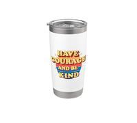 Have Courage and Be Kind Retro Vintage Inspirational Stainless Steel Insulated Tumbler
