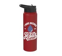 Have Decided to Follow Jesus Baptism Baptized Christian 2026 Stainless Steel Insulated Water Bottle