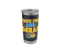 Have Fun and Scrap On Loves Decorative Artwork Scrapbooking Stainless Steel Insulated Tumbler