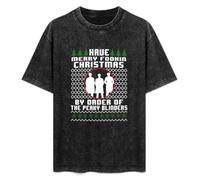 Have Merry Fooking Christmas Order Blinders Peaky Xmas T-Shirt Black Graphic Unisex Tee Shirt 3XL