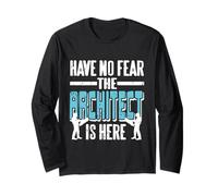 Have No Fear The Architect is Here Retro Funny Present Long Sleeve T-Shirt