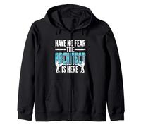 Have No Fear The Architect Is Here Retro Funny Present Zip Hoodie