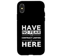Have No Fear The Contract Lawyer Is Here Funny Gift Work Job Case for iPhone X/XS