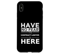 Have No Fear The Contract Lawyer Is Here Funny Gift Work Job Case for iPhone XS Max