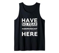 Have No Fear The Harmonicist is Here Harmonica Player Gift Tank Top