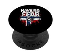HAVE NO FEAR THE Norwegian IS HERE Norwegian Pride PopSockets Adhesive PopGrip