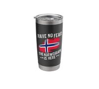 Have NO Fear THE Norwegian is HERE Norwegian Pride Stainless Steel Insulated Tumbler