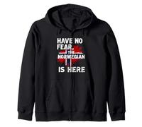 HAVE NO FEAR, THE Norwegian IS HERE Norwegian Pride Zip Hoodie