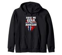 HAVE NO FEAR, THE Norwegian IS HERE Norwegian Pride Zip Hoodie