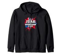 HAVE NO FEAR THE Norwegian IS HERE Norwegian Pride Zip Hoodie