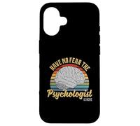 Have No Fear The Psychologist Is Here Retro Vintage Brain Case for iPhone 16