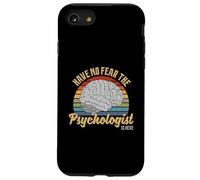 Have No Fear The Psychologist Is Here Retro Vintage Brain Case for iPhone SE (2020) / 7/8