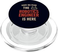 Have No Fear The Robotics Engineer Is Here Funny Robot Humor PopSockets PopGrip for MagSafe