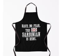 Have No Fear The Sardinian Is Here. Flag of Sardinia. Grill Aprons for Kitchen BBQ Chef
