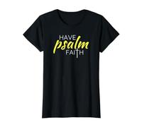 Have Psalm Faith Christian Bible Verse Value Graphic T-Shirt, Women, Black, L