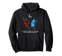 Have The Day You Deserve Flower Butterfly Quote Pullover Hoodie
