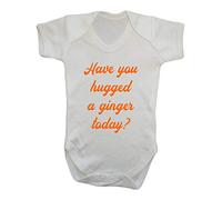Have You Hugged A Ginger Today Question Statement Baby Grow Vest, 6-12 Months, White