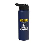 Have You Seen Me 10MM Socket Meme Car Guy Funny Mechanic Stainless Steel Insulated Water Bottle