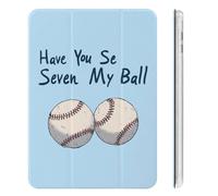 Have You Seen My Ball Baseballs Trifold Tablet Cover with Pencil Holder Slim Protective Case Compatible for iPad Mini 4/5/6 Mini6（8.3in）
