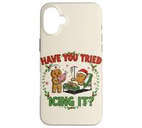Have You Tried Icing It Gingerbread Nurse Christmas Case for iPhone 16 Plus