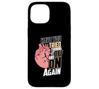 Have You Tried Turning It Off And On Again for Heart Attack Case for iPhone 15