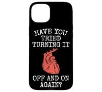 Have You Tried Turning It Off And On Again Heart Attack Case for iPhone 15 Plus