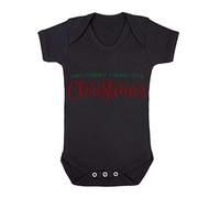 Have Yourself a Merry Little Christmas Baby Grow Vest, 0-3 Months, Black