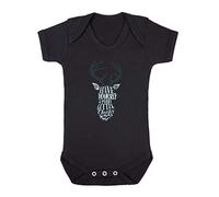 Have Yourself a Merry Little Christmas Deer Outline [BCX] Baby Grow Vest, 0-3 Months, Black