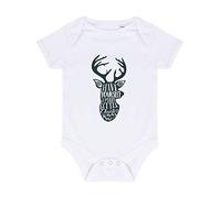 Have Yourself a Merry Little Christmas Deer Outline [BCX] Baby Grow Vest, 0-3 Months, White