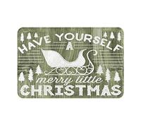 Have Yourself A Merry Little Christmas Washable Bath Mats For Tub Shower,Bathroom,Bedroom, Bath Mats For Tub Shower Non Slip Bathroom Decor 20x32inch