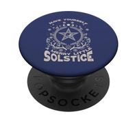 Have Yourself A Merry Little Solstice Merry Yule Holiday PopSockets Adhesive PopGrip