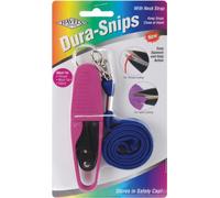 Havel's 4 3/4-inch Dura Snips Squeeze-Style Thread Snips, Pink/Blue