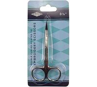 Havel's Double-Curved EmBrownidery Scissors 3.5-inch Silver, Acrylic, Multicolour
