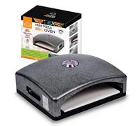 Haven BBQ Pizza Oven with Built-in Thermometer Multi-Purpose Mini Oven Portable, Easy to Use Gas Pizza Oven Stainless Steel Rustproof Outdoor Pizza Oven with 10" Ceramic Pizza Stone, Black