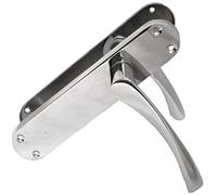 Haven Heritage Arched Latch Door Handles, Polished Chrome, Pair