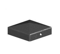 Haven Heritage Pyramid Square Black Metal Fence Post Caps - 3" 75mm Post Top (5X Post Tops)