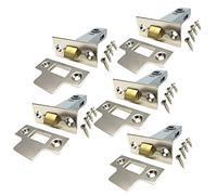 Haven Heritage Tubular Latch Nickle Plated 63mm 2.5" mortice Pack of 5
