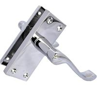 Haven Heritage Victorian Scroll Lever Door Handles on Plate - Classic Traditional Interior Handles - Lock & Bathroom Variants - Multiple Pack Sizes (1 Pair)