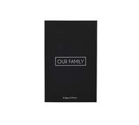Haven Home Decor Our Family Coffee Table Photo Album, Holds 180 4x6 Photos, Black Linen (01-DS-39328)