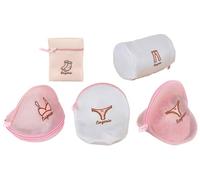 Haven Zippered Mesh Laundry Clothes Bra Washing Bag, Pink
