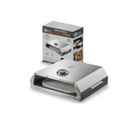 Haven Multi-Purpose Barbeque 'Mini Pizza Oven with Built-in Thermometer' in Silver Haven Silver