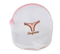 Haven Zippered Mesh Laundry Clothes Underwear Washing Bag White