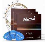 HAVENDI® Acoustic Guitar Strings with Phosphor Bronze Coating I Brilliant Sound Quality I Includes 3 Picks