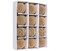 HavenDomicile 12 Pieces 6Cm Christmas Ball Ornaments, PET Material Tree Decorations For Holiday Season Wedding And Party Décor(Brown)