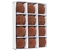 HavenDomicile 12 Pieces 6Cm Christmas Ball Ornaments, PET Material Tree Decorations For Holiday Season Wedding And Party Décor(Coffee)