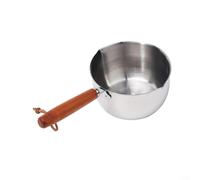 HavenDomicile 1PC 500ML Mini Saucepan Stainless Steel Butter Warmer Pan, Small Milk Butter Melting Pot Comfortable Grip(500ml)