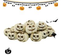 HavenDomicile 20 Pack Handcrafted Resin Mini Pumpkins Dollhouse Decorative, Halloween Autumn Harvest Collection Set(Small pumpkin suit)