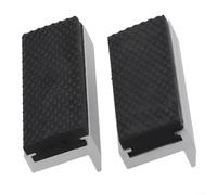 HavenDomicile 2Pcs Vise Magnetic Protective Jaw Covers Aluminium Alloy Rubber Non-Slip Pads 3-8 Inch Quick Install Bench Vice Protection(3 in/75mm)
