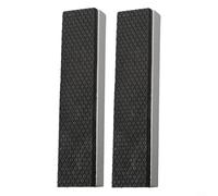 HavenDomicile 2Pcs Vise Magnetic Protective Jaw Covers Aluminium Alloy Rubber Non-Slip Pads 3-8 Inch Quick Install Bench Vice Protection(5 in/125mm)